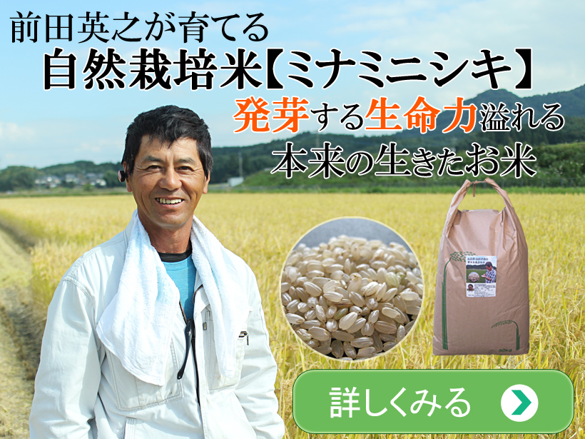 前田自然栽培米ミナミニシキ詳しくはこちら